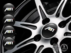 ABT Pegatina Bombada Diseño Emblemas de Rueda Alta Calidad